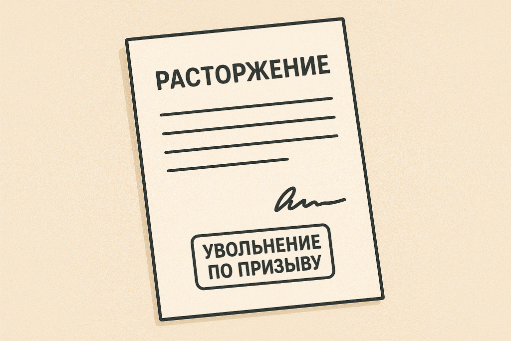 Увольнение сотрудника в связи с призывом в армию