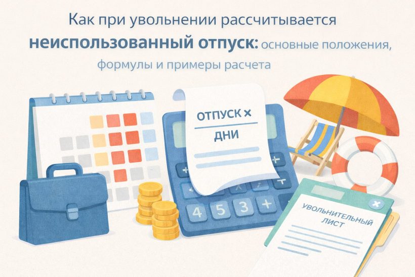 Как при увольнении рассчитывается неиспользованный отпуск