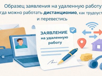 Образец заявления на удаленную работу