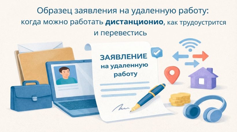 Образец заявления на удаленную работу