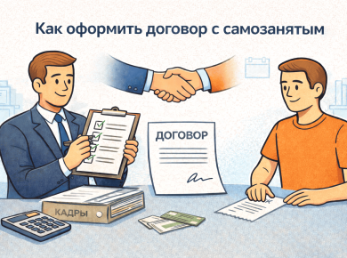 как оформить договор с самозанятым