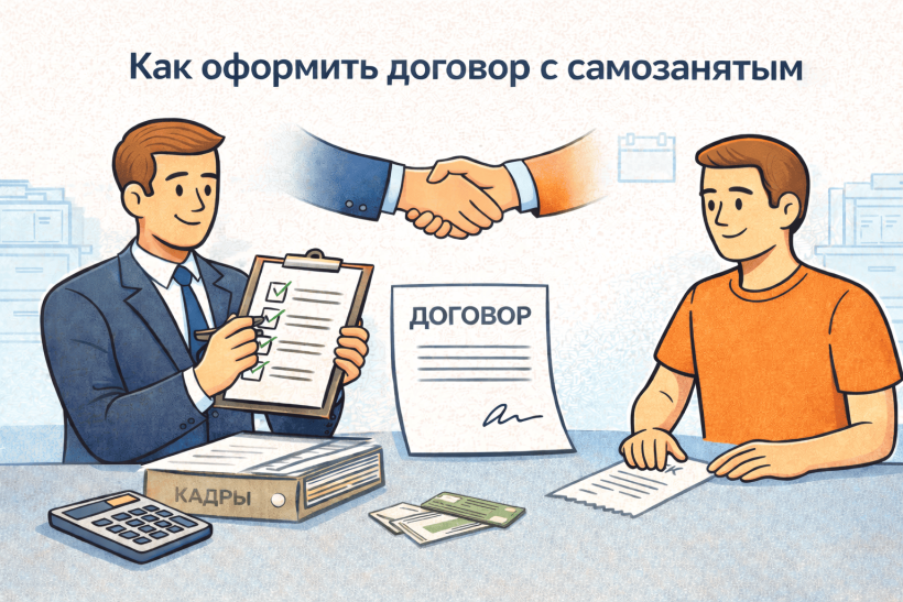 как оформить договор с самозанятым