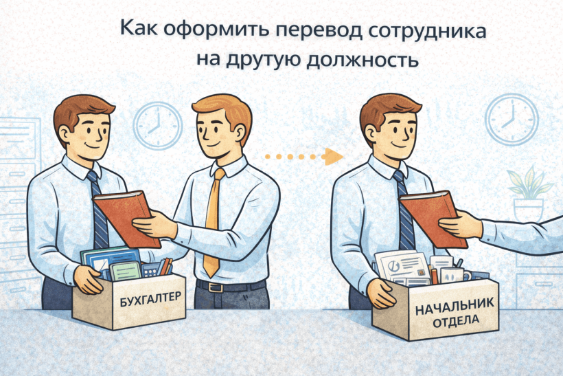 Как оформить перевод сотрудника на другую должность