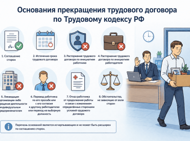 основания прекращения трудового договора