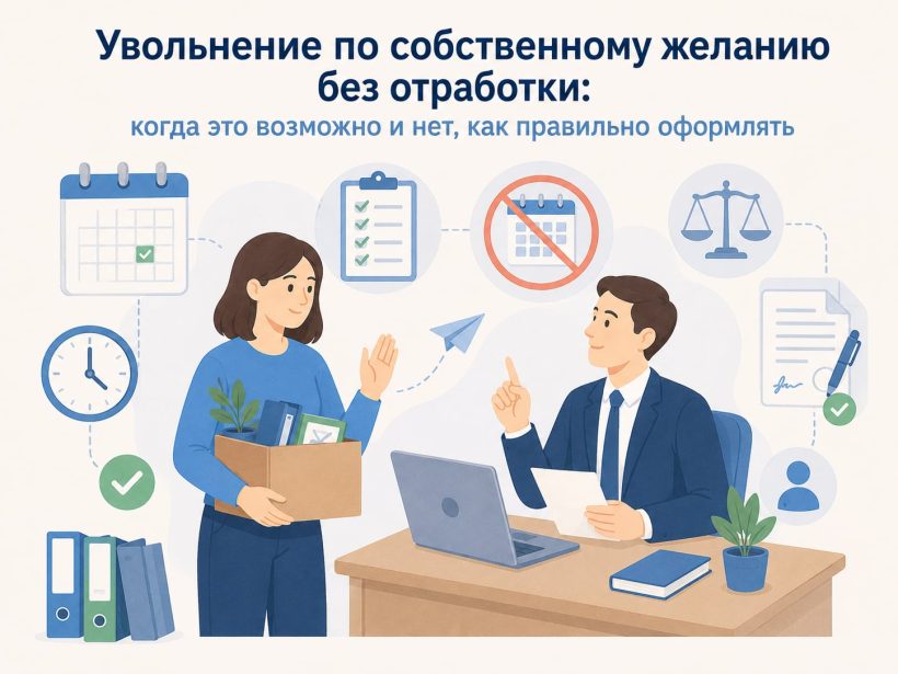 Увольнение по собственному желанию без отработки