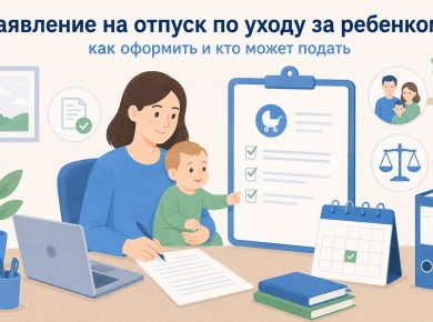 Заявление на отпуск по уходу за ребенком